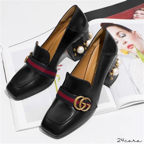 gucci mid-heel loafer fake|Gucci loafer boots.